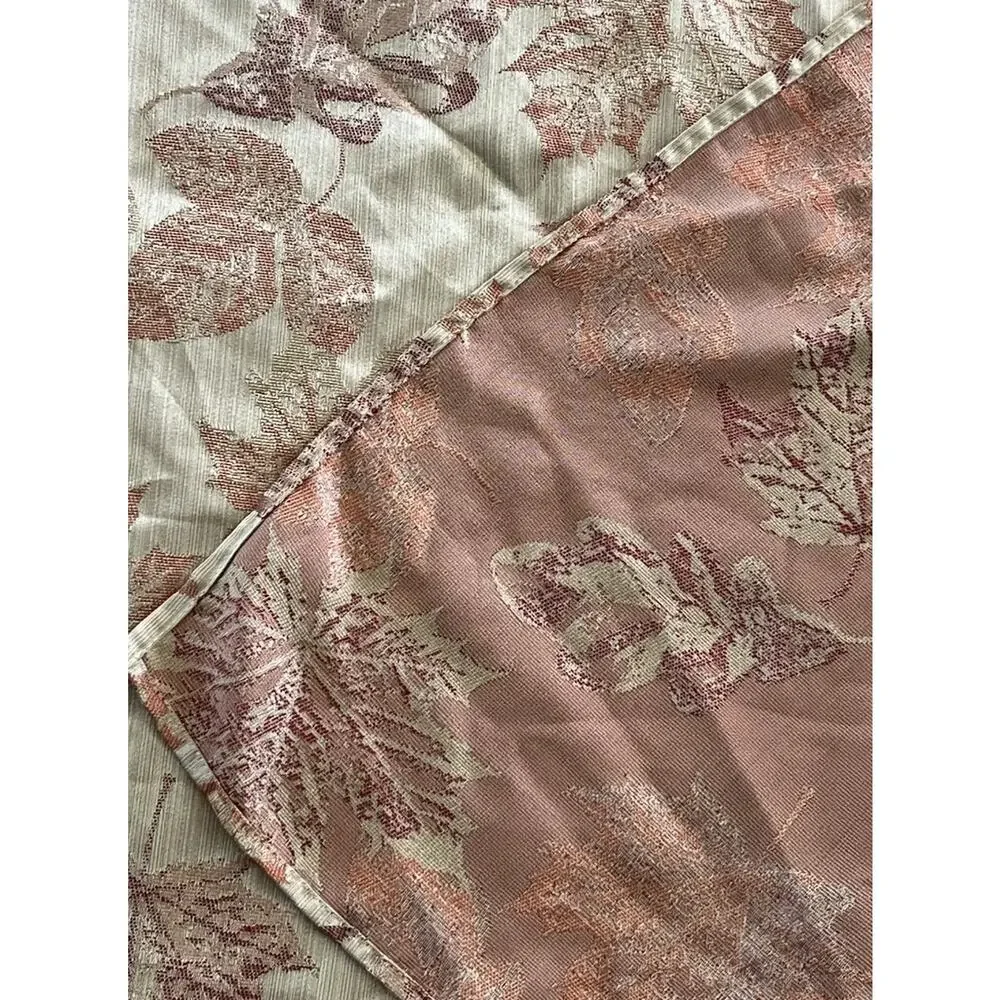 Better Homes Harvest Fall Leaves Tablecloth Autumn Damask 60x84 Beige Orange Red